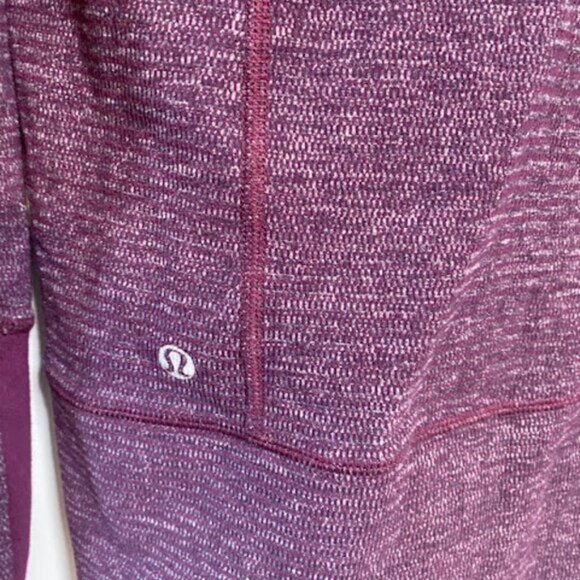 Lululemon Athletica Scuba Women's Burgundy Hoodie Jacket Size 8 - Picture 14 of 16